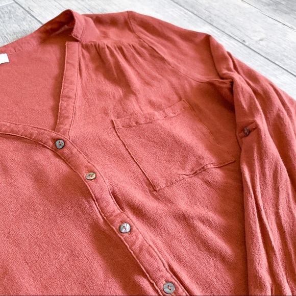 NBW SIS SIS Burnt Orange Blouse - Picture 8 of 8